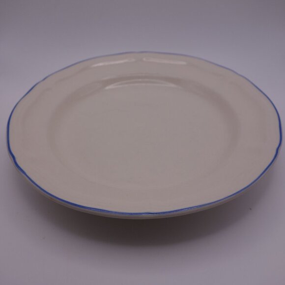 Set of Four(4) 8 Inch Plates and Set of Eleven(11) 6.5 Inch Plates with Blue Rim - Picture 2 of 12